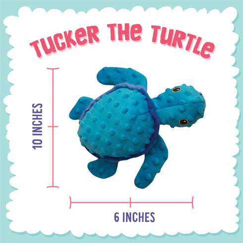 Snugarooz Tucker The Turtle Plush Dog Toy - 10"