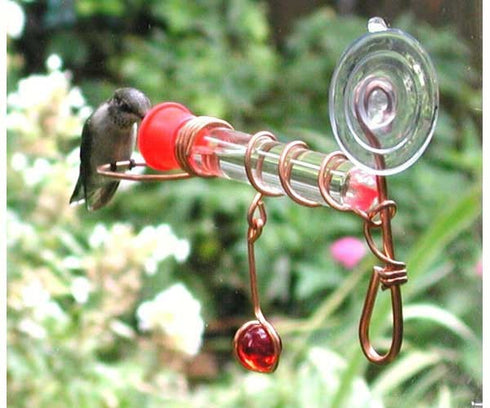 Gold Crest Window Wonder One Tube Hummingbird Feeder