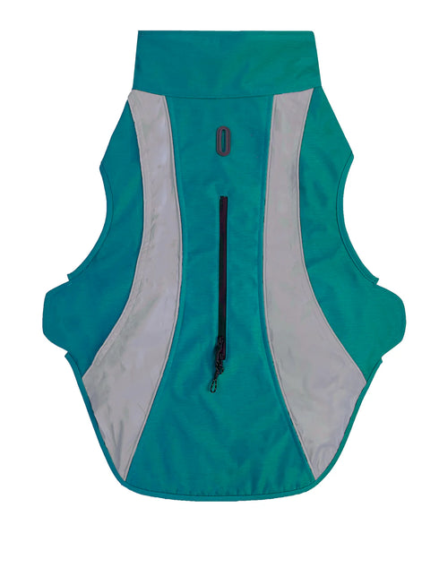 Bay Dog Saginaw Fleece 2.0 Dog Jacket - M - Turquoise