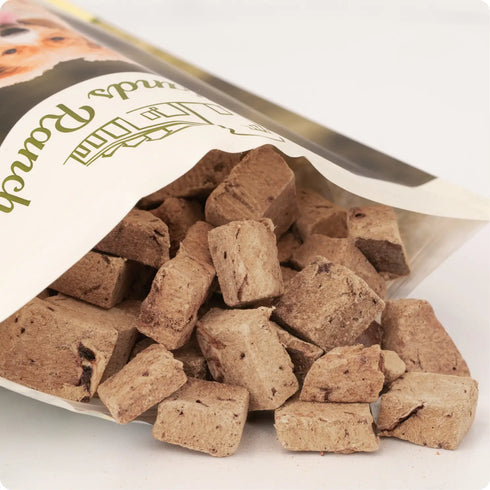 Badlands Ranch Superfood Bites Air Dried Dog Treats - Beef Liver - 4oz Pouch