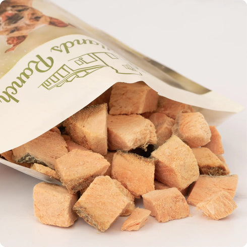 Badlands Ranch Superfood Bites Air Dried Dog Treats - Salmon - 4oz Pouch