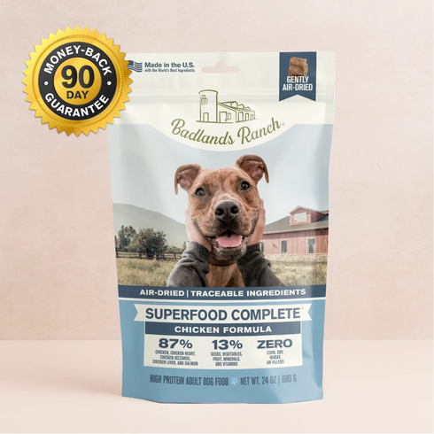 Badlands Ranch Superfood Complete Air Dried Dog Food - Chicken - 11.5oz Bag