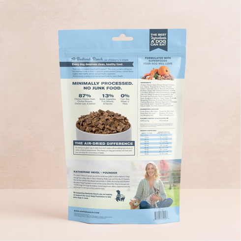 Badlands Ranch Superfood Complete Air Dried Dog Food - Chicken - 11.5oz Bag