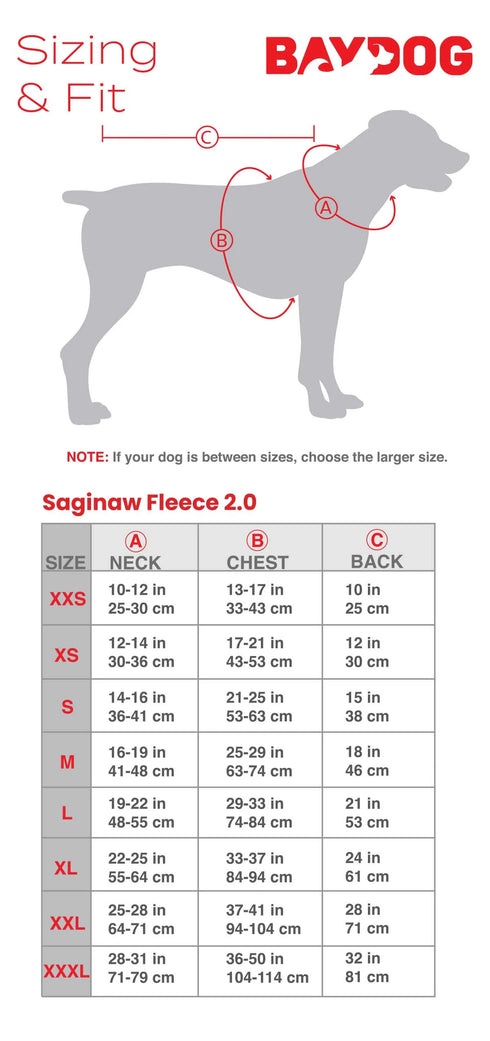 Bay Dog Saginaw Fleece 2.0 Dog Jacket - L - Pink