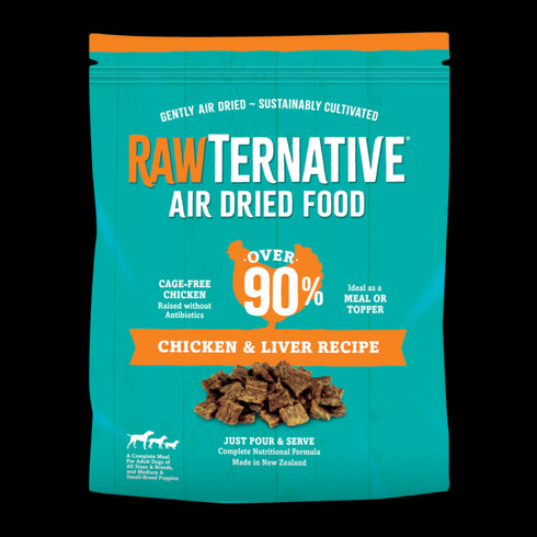 Rawternative Air Dried Raw Dog Food - Chicken - 1lb Bag