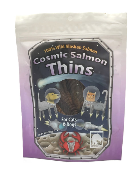 Happy Claws Lucky Paws Freeze Dried Dog & Cat Treats - Salmon Thins - 4oz Pouch