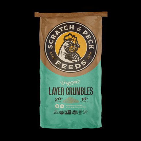 Scratch & Peck Organic Layer Crumbles 16% - 35lbs