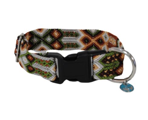Tulum Handmade Quick Release Dog Collar - Assorted Colors - MD-LG