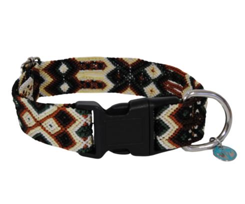 Tulum Handmade Quick Release Dog Collar - Assorted Colors - MD-LG