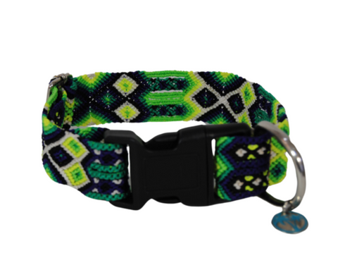 Tulum Handmade Quick Release Dog Collar - Assorted Colors - MD-LG