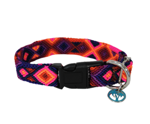 Tulum Handmade Quick Release Dog Collar - Assorted Colors - MD-LG