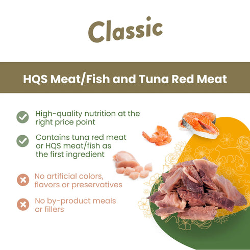 Almo Nature Classic Complete Wet Cat Food - Tuna Recipe w/ Salmon in Gravy - 2.47oz Can