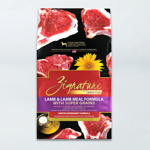 Zignature Select Cuts Dry Dog Food - Lamb - 25lb Bag