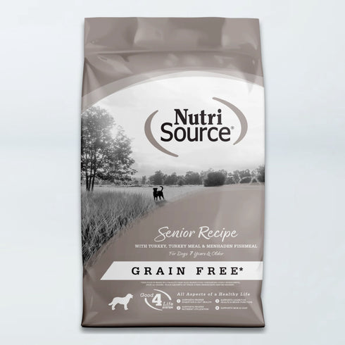NutriSource Senior Grain Free Dry Dog Food - Turkey & Fish - 26lb Bag