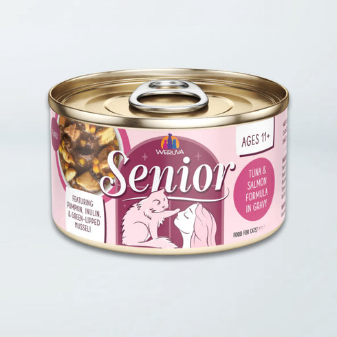 Weruva Senior 11+ Wet Cat Food - Tuna & Salmon in Gravy - 3oz Can