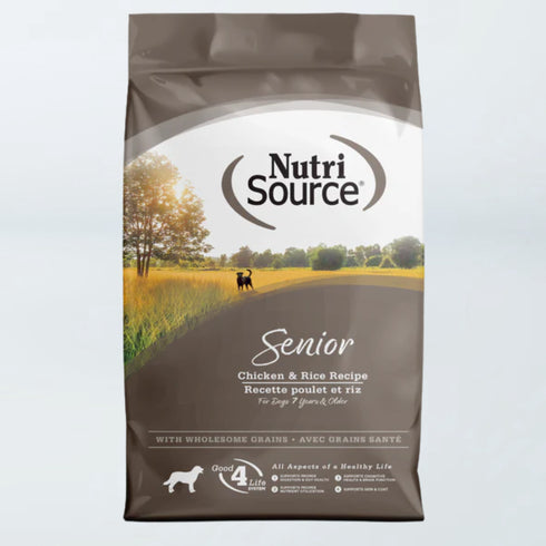 NutriSource Senior Dry Dog Food - Chicken & Rice - 26lb Bag