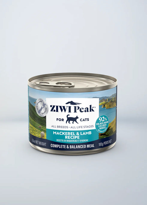 Ziwi Peak Wet Cat Food - Mackerel & Lamb - 6.5oz Can