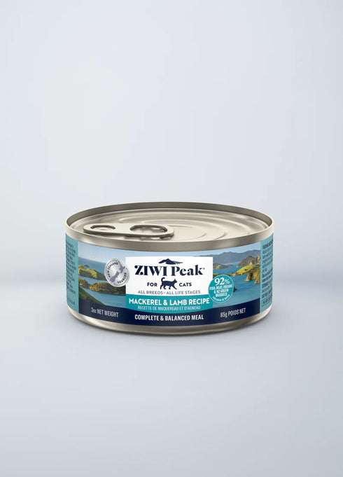 Ziwi Peak Wet Cat Food - Mackerel & Lamb - 3oz Can