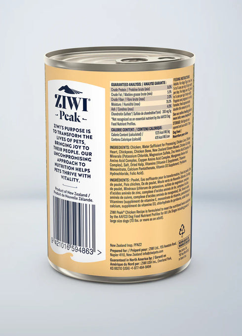 Ziwi Peak Wet Dog Food - Chicken - 13.75oz Can