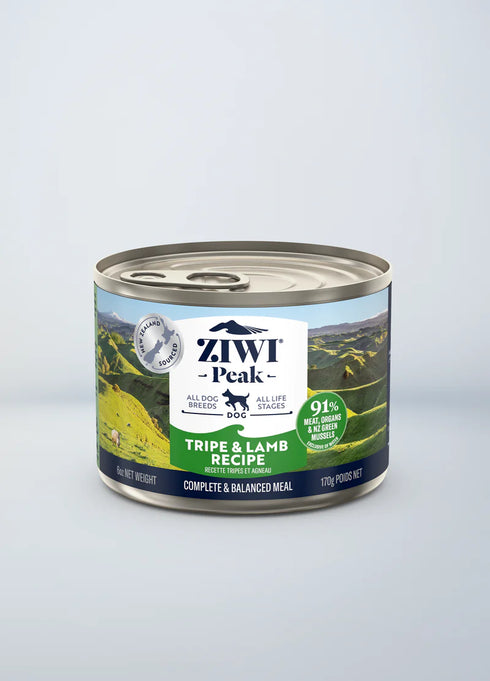 Ziwi Peak Wet Dog Food - Tripe & Lamb - 6oz Can