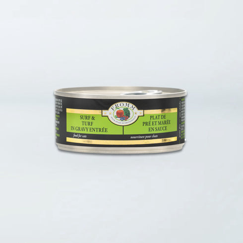 Fromm Four-Star Wet Cat Food - Shredded Surf & Turf in Gravy - 3oz Can