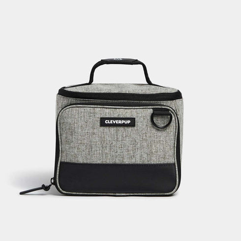 Cleverpup Bistro Box Dog Food Travel Kit - Small - Heather Grey