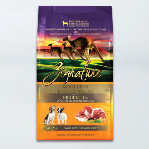 Zignature Small Bites Dry Dog Food - Kangaroo - 12.5lb Bag