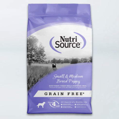 NutriSource Small & Medium Puppy Grain Free Dry Dog Food - Turkey - 12lb Bag