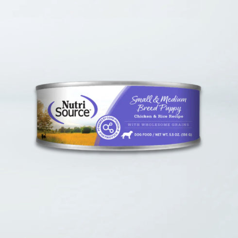 NutriSource Small & Medium Breed Puppy Wet Dog Food - Chicken & Rice - 5.5oz Can
