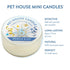 One Fur All Pet House Mini Candle - Sparkle & Joy