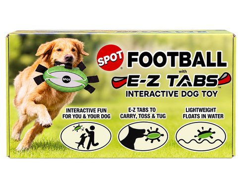 Spot EZ Football with Tabs Dog Toy