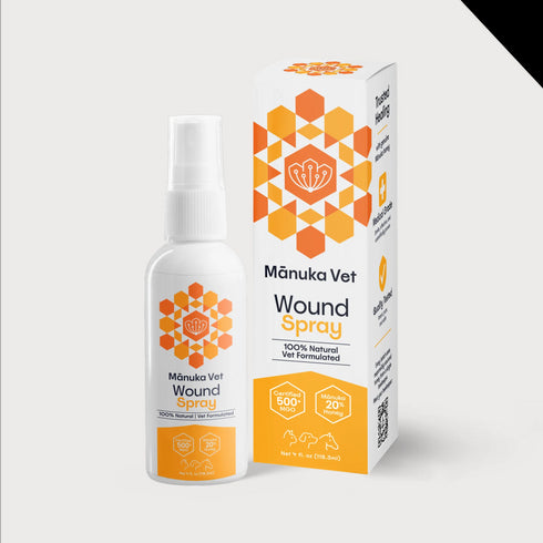 Manuka Vet Wound Spray - 4oz Spray Bottle