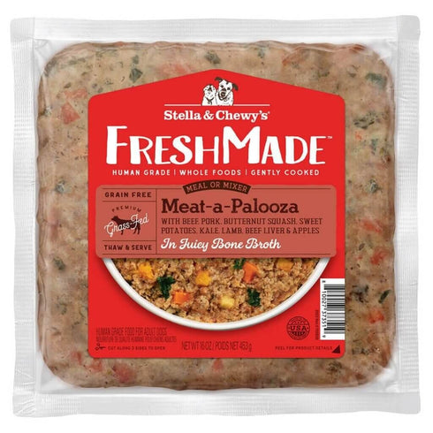 Stella and Chewys Freshmade Meat-A-Palooza Beef Pork Dog Food 16oz - Poudre Pet and Feed Supply