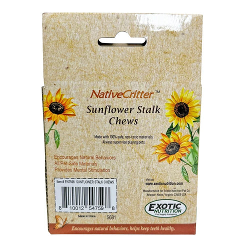 Exotic Nutrition Sunflower Stalk Chews