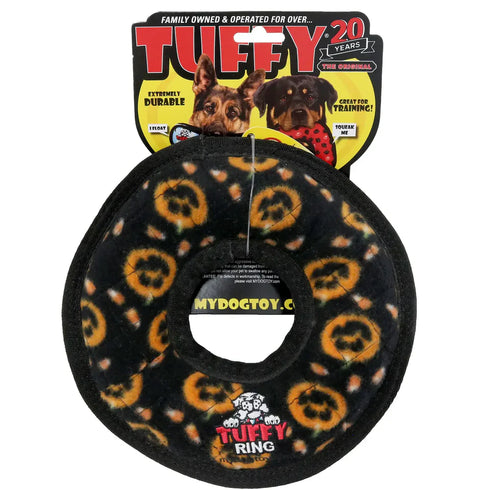 Tuffy's Gear Holiday Ring Pumpkin Dog Toy