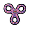 Tuffy's Jr 3 Way Tug Ring Dog Toy - Pink Leopard