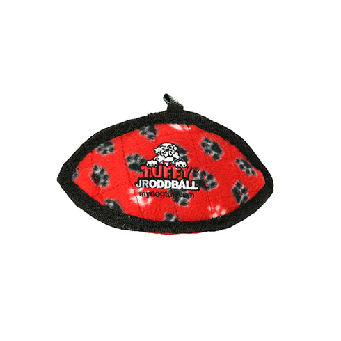 Tuffy's Jr Odd Ball Dog Toy - Red Paws