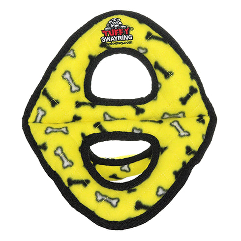 Tuffy's Ultimate 3 Way Ring Dog Toy - Yellow