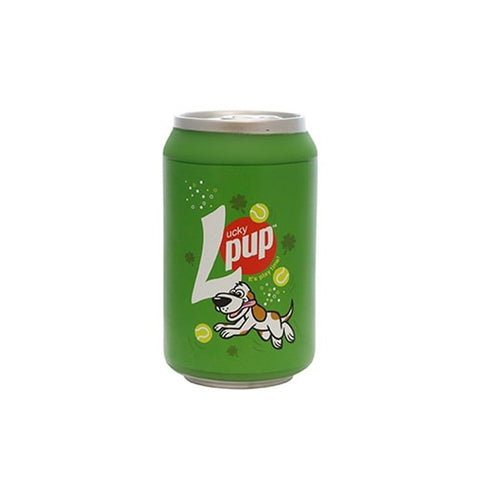 Tuffy's Silly Squeaker Soda Can Lucky Pup Interactive Play Pet Dog Toy