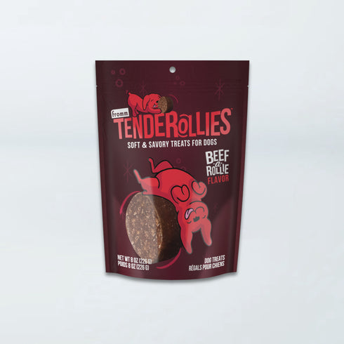 Fromm Tenderollies Soft & Savory Dog Treats - Beef-a-Rollie - 8oz Pouch