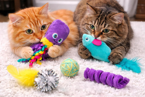 ThoozyPet Sea Life Cat Toy - 5 Pack