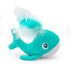 ThoozyPet Whale with Feather Sprout Cat Toy