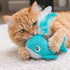 ThoozyPet Whale with Feather Sprout Cat Toy