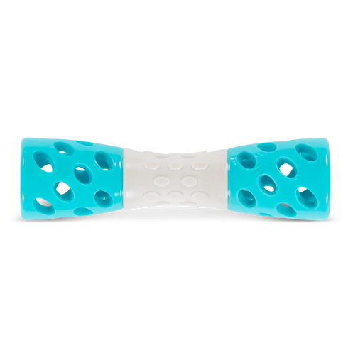 Totally Pooched Toss 'N Hourglass Dog Toy - 7" - Teal