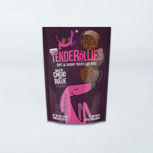 Fromm Tenderollies Soft & Savory Dog Treats - Bac'n Chedd-a-Rollie - 8oz Pouch
