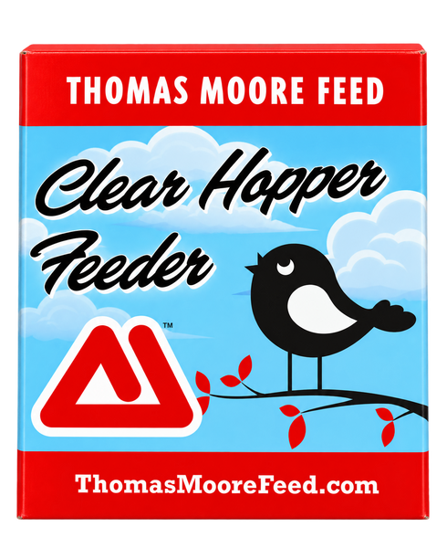 Thomas Moore Feed Clear Hopper Feeder - Small