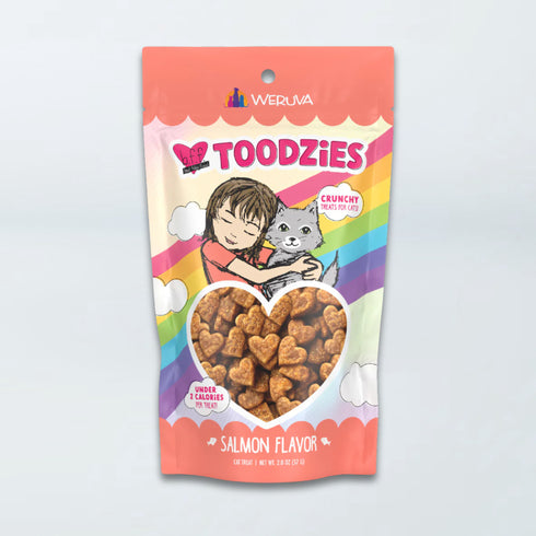 BFF Toodzies Crunchy Cat Treats - Salmon - 2oz Pouch