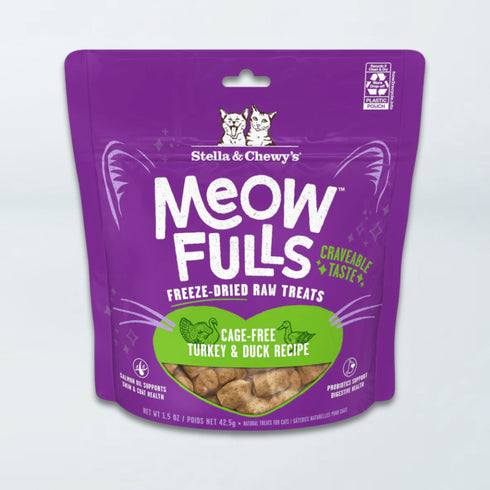Stella & Chewy's Meofulls Freeze Dried Cat Treats - Turkey & Duck - 1.5oz Bag