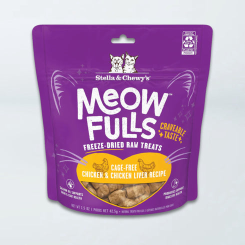 Stella & Chewy's Meofulls Freeze Dried Cat Treats - Chicken & Liver - 1.5oz Bag