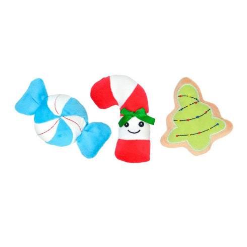 Patchwork Pet Patchwork Treat Trio Dog Toy - 4"